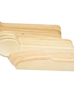 Perfect Stix Green Cutlery Kit-200Ct Wooden Disposable Cutlery Kit Of 100 For..