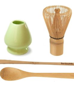 Bamboomn Brand - Matcha Green Tea Whisk Set - Set Of 4 Items. Whisk + Scoop +..