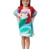 Disney Princess Ariel Hooded Bath/Beach Poncho Towel 22 In. X 22 In.