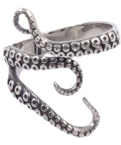 Stainless Steel Octopus Tentacle Ring Size Adjustable 7 57 619e2d2e a48b 4993 b371 5e7b5bcc1243
