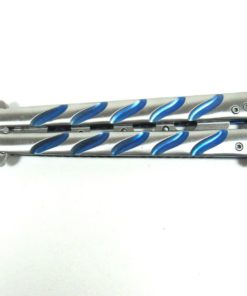 Icetek Sports 44514 Deluxe Metal Steel Practice Balisong Butterfly Trainer Blue 5 57 62914c08 be52 42ce 8033 5fc2cd636b37