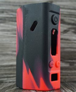 Silicone Case For Wismec Reuleaux Rx200 Sleeve Cover Skin Wrap (Red/Black)