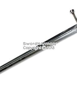 Alternative view of 46" Two Handed Medieval Knights Long Strider Sword W/ Engraved Blade & Plaq L..