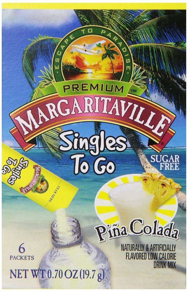 Margaritaville Singles To Go Drink Mix Pina Colada 6 Count (Pack Of 12)