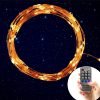 Homestarry Dimmable String Lights Pro/ 33Feet /100 Led's Warm White/ Copper W.. - $26.95