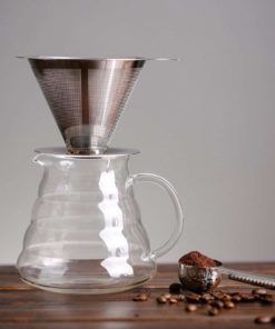 Alternative view of Supreme Stainless Steel Pour Over Coffee Dripper|Reusable Coffee Filter & Sin..