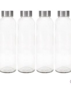 Alternative view of Pratico Kitchen 18Oz Leak-Proof Glass Bottles Juicing Containers Water / Beve..