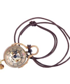 Alternative view of Skeleton Pendant Pocket Watch Mechanical Movement Hand Wind Steampunk Vintage..