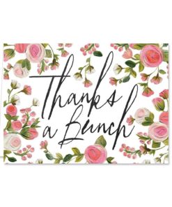 Alternative view of Chalkboard Floral Thank You Note Card Assortment Pack - Set Of 36 Cards - 6 D..