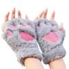Women Bear Plush Cat Paw Claw Glove Soft Winter Gloves Grey-1 11 57 68a35403 d92e 4923 aaff 324fd8a396a9