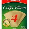 Melitta Cone Coffee Filters Natural Brown #4 100 Count Natural Brown No 4 6 57 6964ecae 8a64 434a b2f0 a679a246c3bc