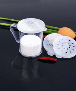 New Star Foodservice 22513 Polycarbonate Dredge Shaker With 3 Lids 10-Ounce C.. 5 57 69b00cf2 d337 4780 8456 5f412c1b7dbe