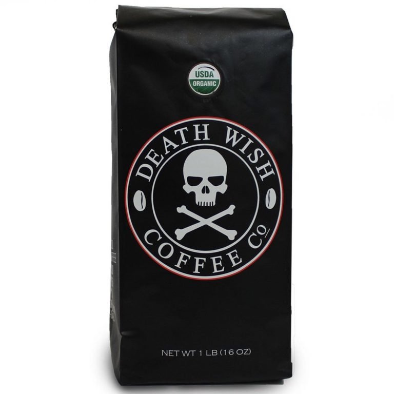 Death Wish Ground Coffee Dark Roast 16 Ounce Dark Roast Coffee 1 Lb