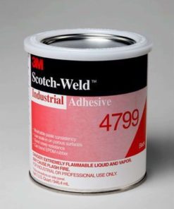 3M 4799 Black Industrial Adhesive 1 Quart