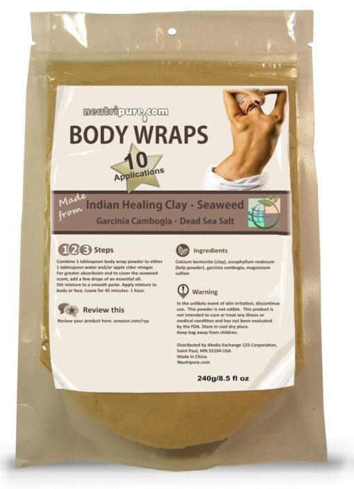 Diy Slimming Body Wrap: Spa Formula For Home Use: Seaweed Healing Clay Garcin..