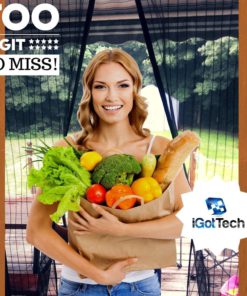 Magnetic Screen Door Full Frame Velcro. Fits Door Openings Up To 34"X82" Max 8 57 6bedf866 4d20 4c31 b026 0fc3efd9e28d