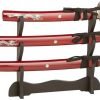 Bladesusa Js-697R Samurai Katana Sword Set 3 Piece 39.5-Inch Overall