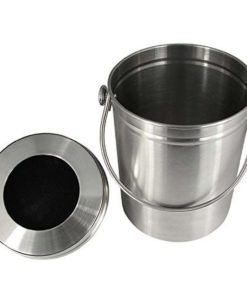 Premium Quality Stainless Steel Compost Bin 1.3 Gallon Includes Charcoal Filter 9 57 6ce4c941 b15c 4fe7 a16d df5f776330d1