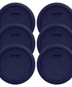 Pyrex Blue 4 Cup Round Plastic Cover #7201-Pc 6-Pack By Pyrex