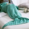 Mzpride Knitted Mermaid Tail Blanket Mermaid Beach Blanket 31''*71'' (Mint-Gr.. 6 57 6f32e780 aae0 433d adc4 77d49d3c6526