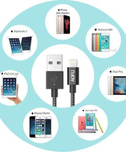 Aofu Iphone Cable 3 Pack 6Ft Nylon Braided Lightning Cables Syncing And Charg.. 11 57 6f7cb402 0719 4fb7 9158 04fe877e4ab2