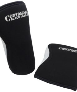 Contraband Black Label 1900 7Mm Neoprene Elbow Sleeves (Pair) Black/White 6 57 70356cca 5513 4991 9d81 2526f7d47931