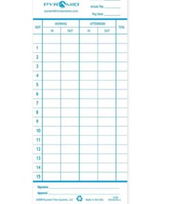 Pyramid 42426 Genuine Time Cards For 2400 And At-2400 Time Clocks (Pack Of 1..