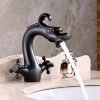 Rozinsanitary Dragon Shape Oil Rubbed Bronze Bathroom Centerest Sink Faucet D.. 2 57 717d9972 1afe 4e3f ba95 81f9a60a93e8