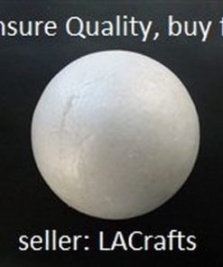 Alternative view of La Crafts Brand 6" Smooth Foam Craft Ball- Polystyrene (Not Styrofoam) - 12 P..