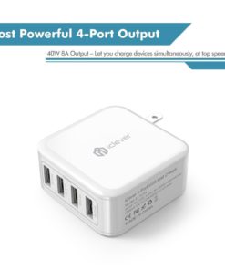 Alternative view of Iclever Boostcube 40W 4-Port Usb Travel Wall Charger With Smartid Tech And Fo..