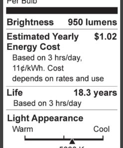 Tcp 6 Pack Of Led A19 - 60 Watt Equivalent Daylight (5000K) Light Bulb La1050.. 9 57 74779154 f3b9 4a2a bf31 c59bdaa00e32