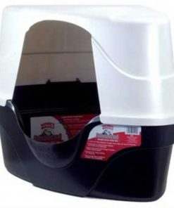 Nature's Miracle Advanced Corner Hooded Cat Litter Box Black