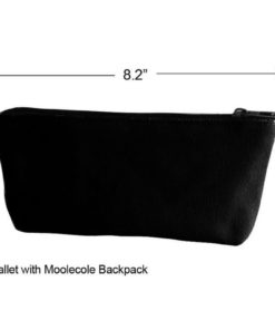 Alternative view of Moolecole Leather & Canvas Backpack School Bag Laptop Bag With Cat's Ears Des..