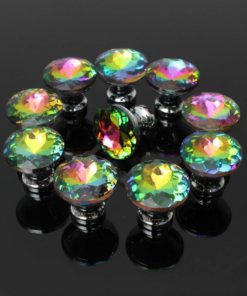 Kingso 10Pcs Colorful Crystal Glass Cupboard Wardrobe Cabinet Drawer Knob Doo.. 7 57 762276cf fced 4589 b61f 0e2e73664885