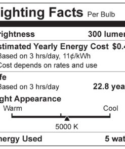 Tcp 40 Watt Equivalent Led Torpedo Shaped Candelabra Based Light Bulbs 6-Pack.. 9 57 765b7078 2bc6 4444 bae4 7e8f087b88ab