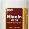 Rugby Niacin 500 Mg 1000 Tabs