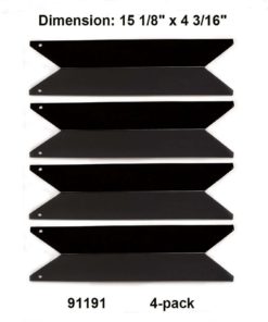 Gas Barbecue Parts Factory 91191(4-Pack) Porcelain Steel Heat Plate Replaceme..