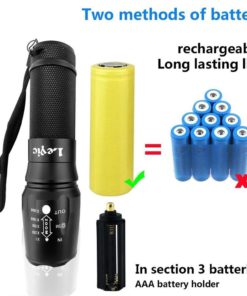 Super Bright Cree Xml T6 Led Portable Zoom Tactical Flashlight Focus Adjustab.. 11 57 77cd8033 2fe9 421c b074 8c8dda9dc737