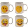 Emoji Universe: Wake Up! Emoji Coffee Cups (Set Of 4); Choice Of Style Of Cof..