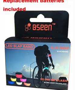 Alternative view of Bseen (Tm) Led Slap Band Glow Bracelet Armband Glow In The Dark Blue