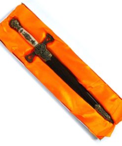 Alternative view of Whetstone Cutlery Medieval Double Edged Stainless Steel Dagger Brass