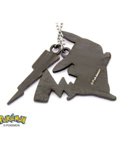 Alternative view of Pokemon Stainless Steel Small Pendant Necklace Pikachu Lightning Bolt