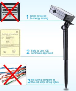 Alternative view of Solar String Lights Diateklity 19.7Ft 30 Led Waterproof Outdoor String Lights..