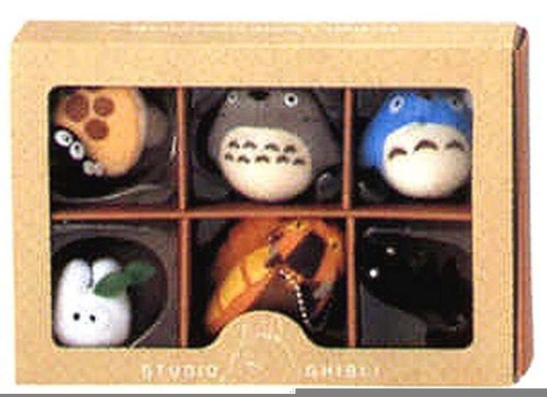 Studio Ghibli Complete Box 6 Figure Mascots With Key Ball Chain Ver.1