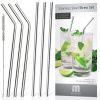 Mullier Set Of 6 Stainless Steel Reusable Drinking Straws And Cleaning Brush .. 13 57 7a8ff174 2859 4f15 9fd2 dc61d3d2db42