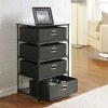 Altra Furniture 4-Bin Storage End Table Black