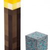 Minecraft Officially Licensed Light-Up Torch And Diamond Ore Set In Official ..