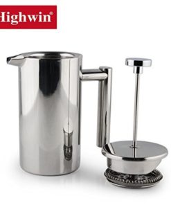 Highwin Small Stainless Steel French Press - 3 Cups (4 Oz Each) Coffee Plunge.. 10 57 7c49f7fb be2e 466c a436 51091c02ab47