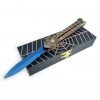 New Style Blue Blade Spider Knife Handle Practice Trainer(No Offensive Blade)