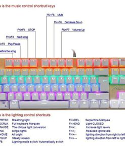 Aula Led Backlit Wired Mechanical Gaming Keyboard With Blue Switches(Gold) 12 57 7d395cba f52f 4819 8007 3706bdbe99db